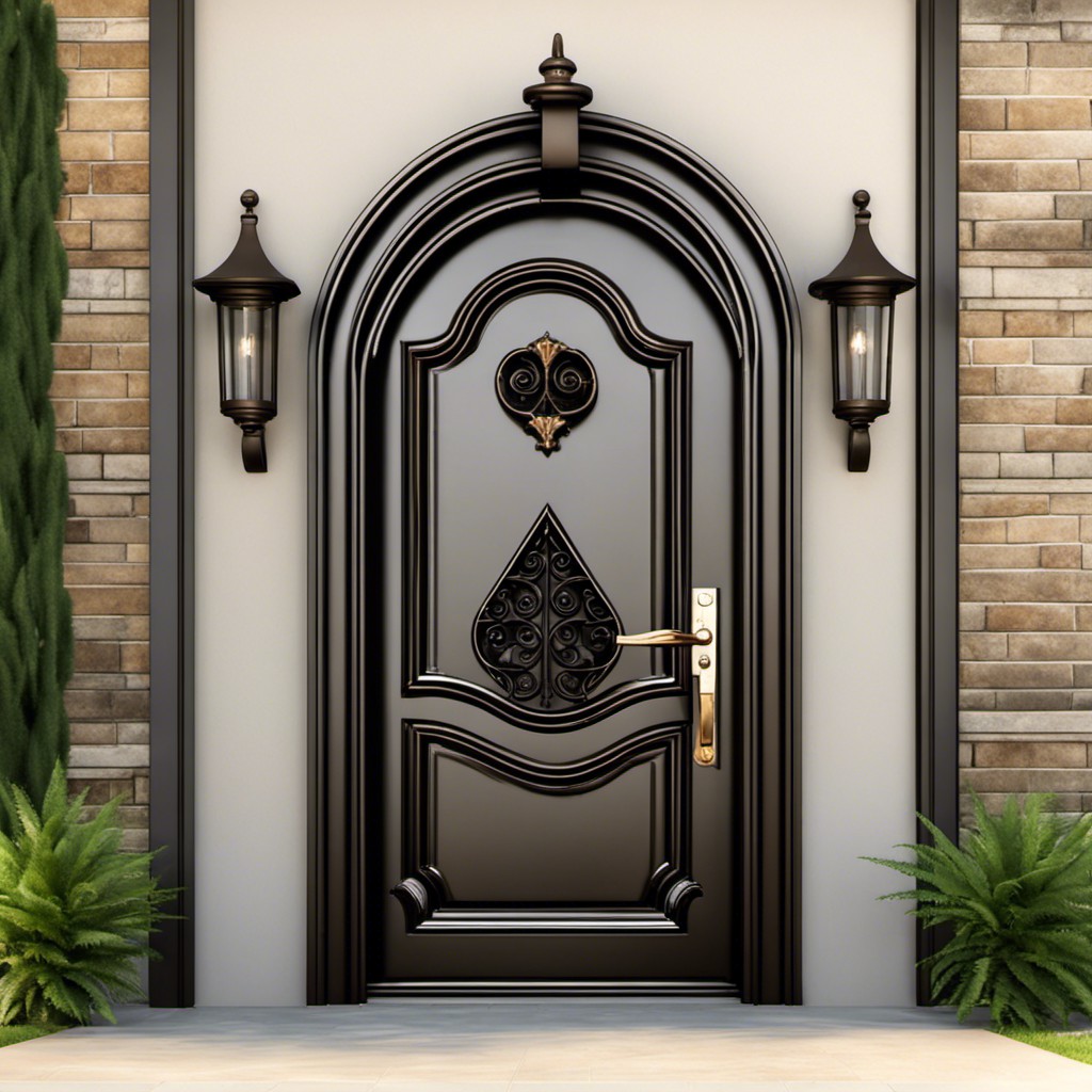 wrought iron door