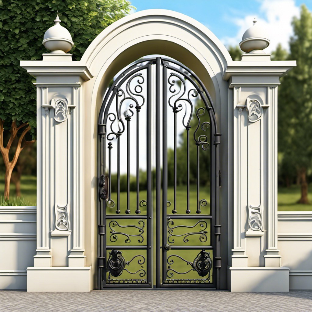 wrought iron gateways