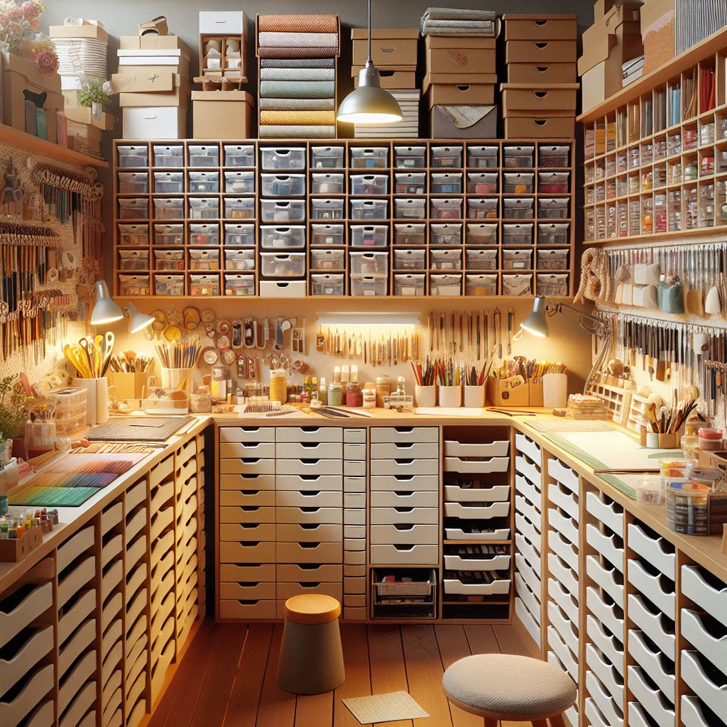 craft storage ideas organizing your work area