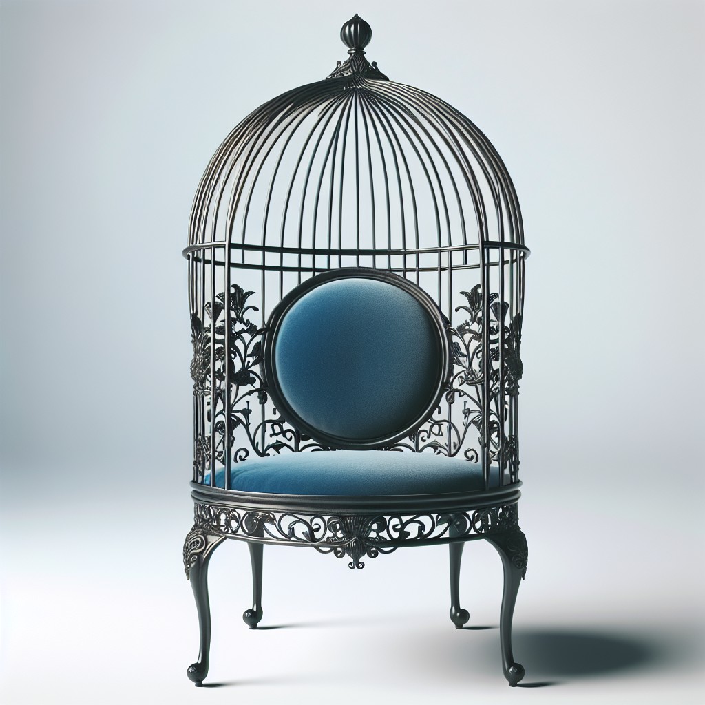 design characteristics of birdcage chairs