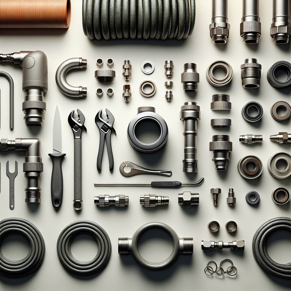 components of a hose repair kit