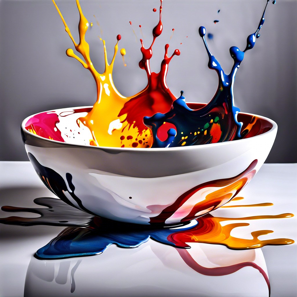 abstract color splashes