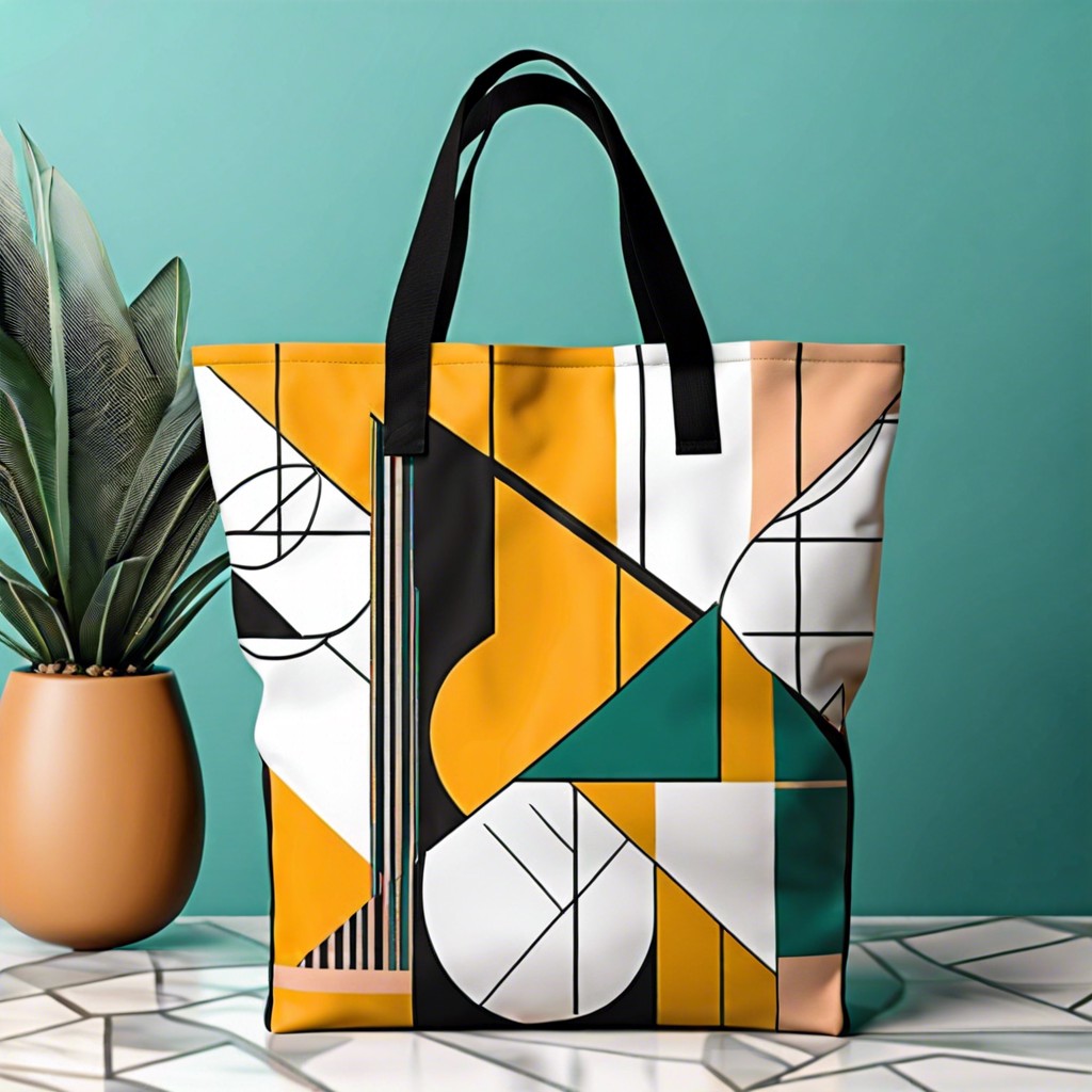 abstract geometric shapes and bold lines