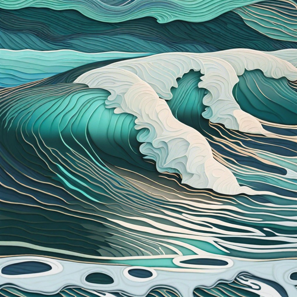 abstract ocean waves