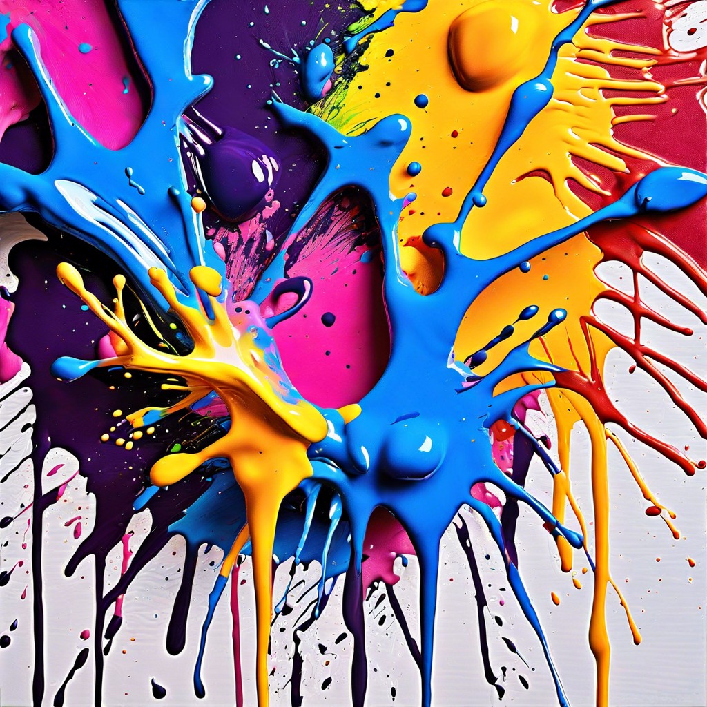 abstract splatter paint