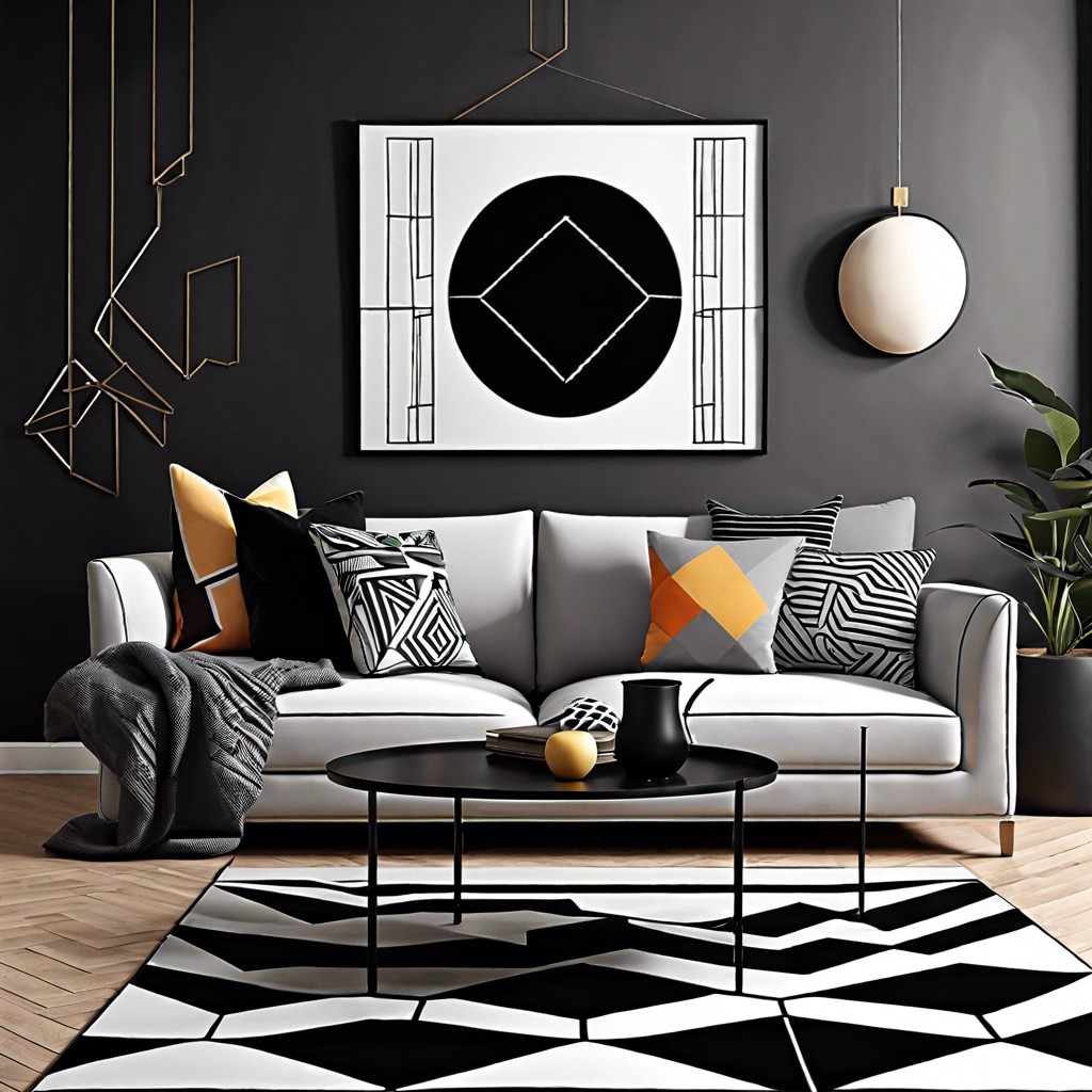 accentuate with geometric shapes
