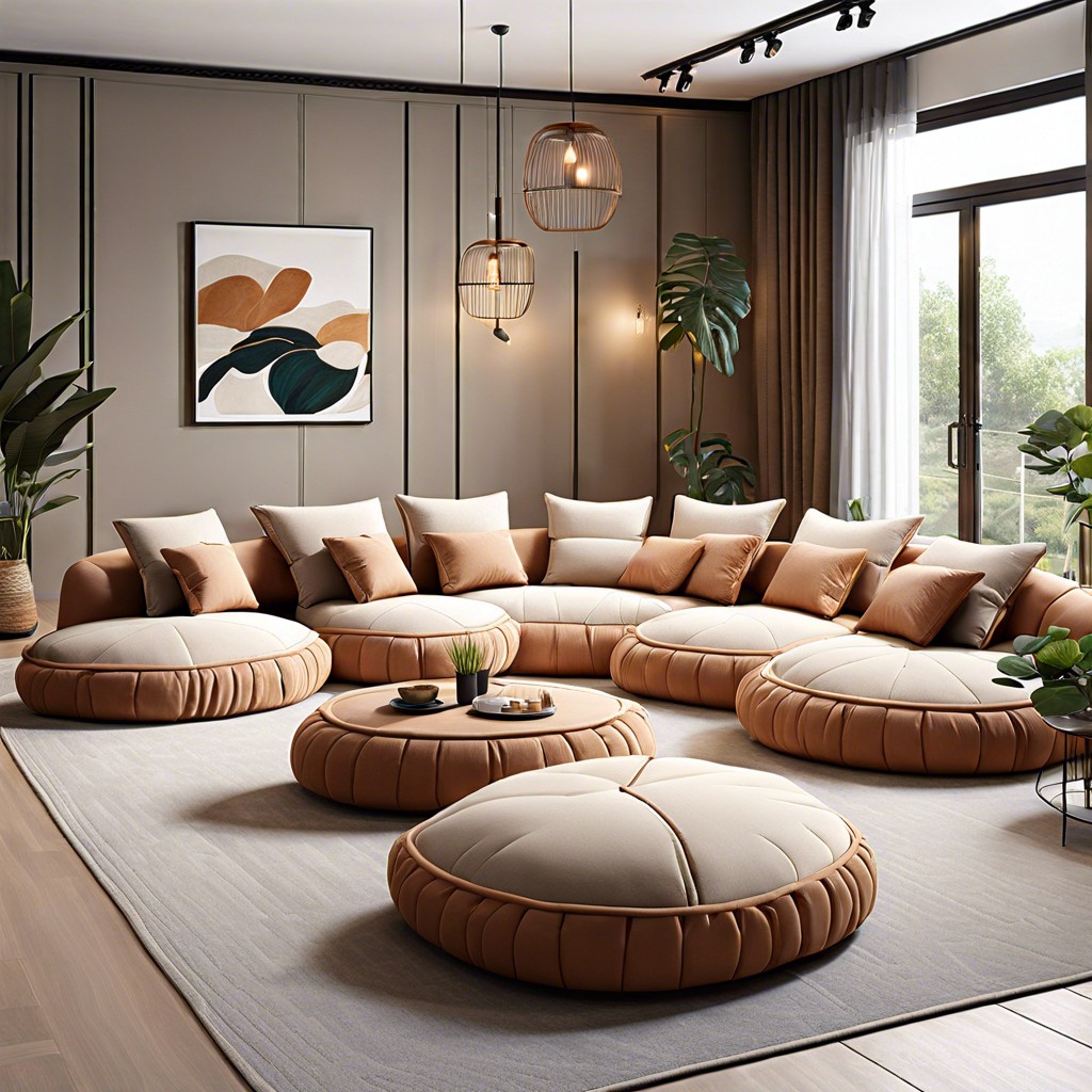 adjustable floor sofas