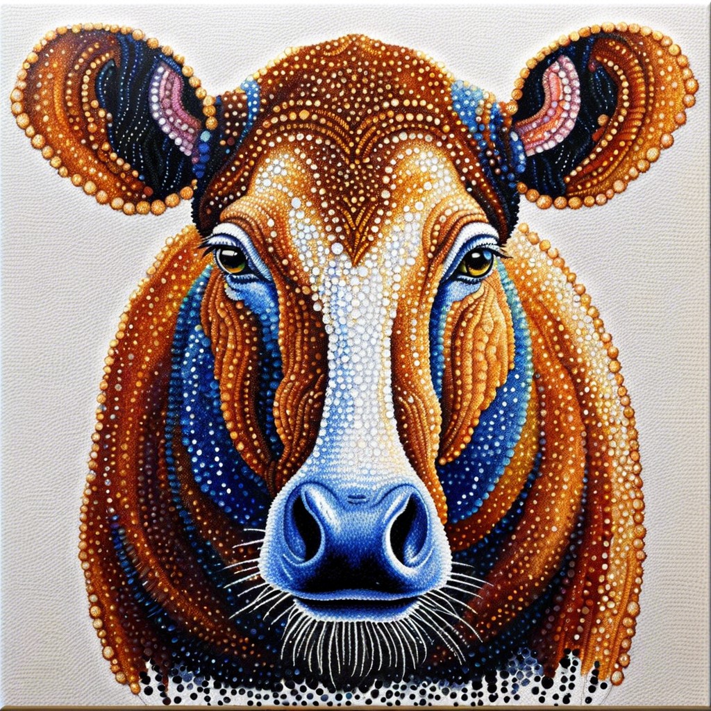 animal portraits using pointillism