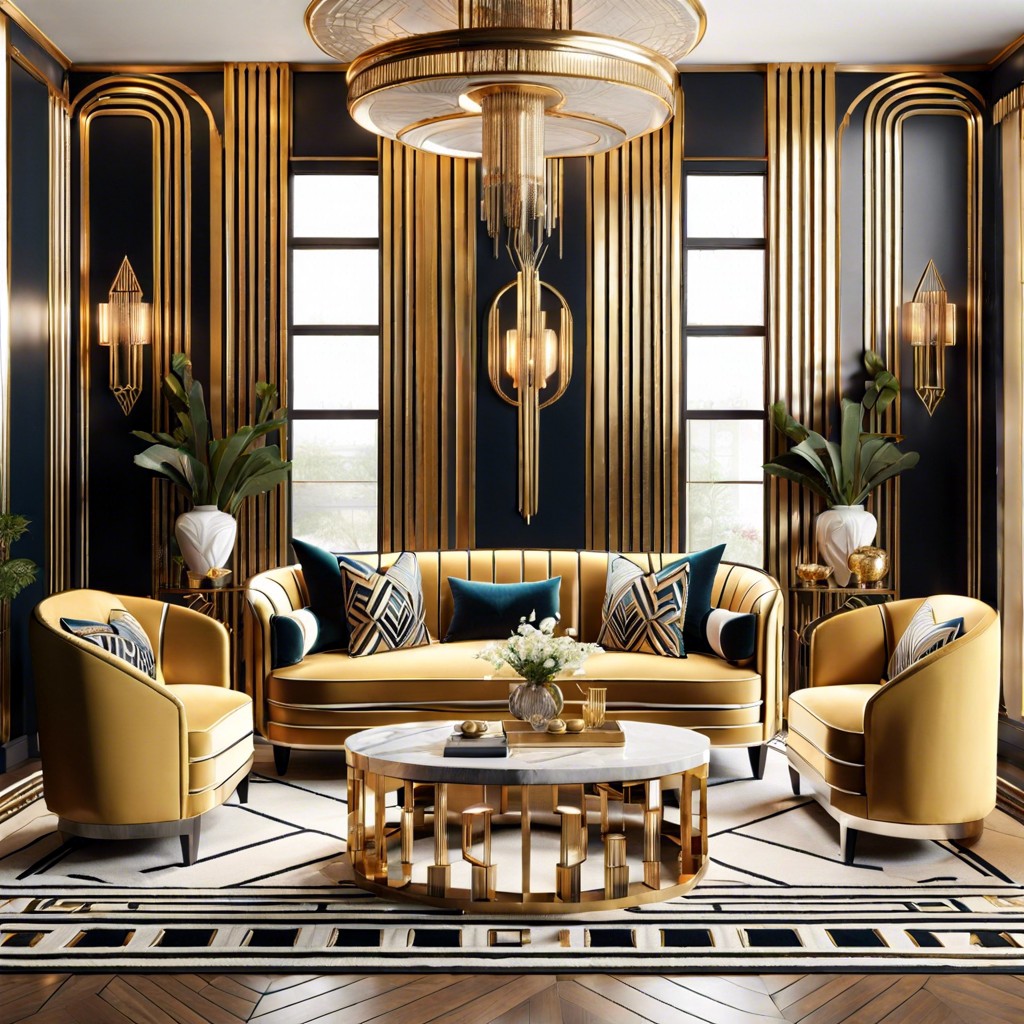 art deco dynamism sofas that reminisce the roaring 20s
