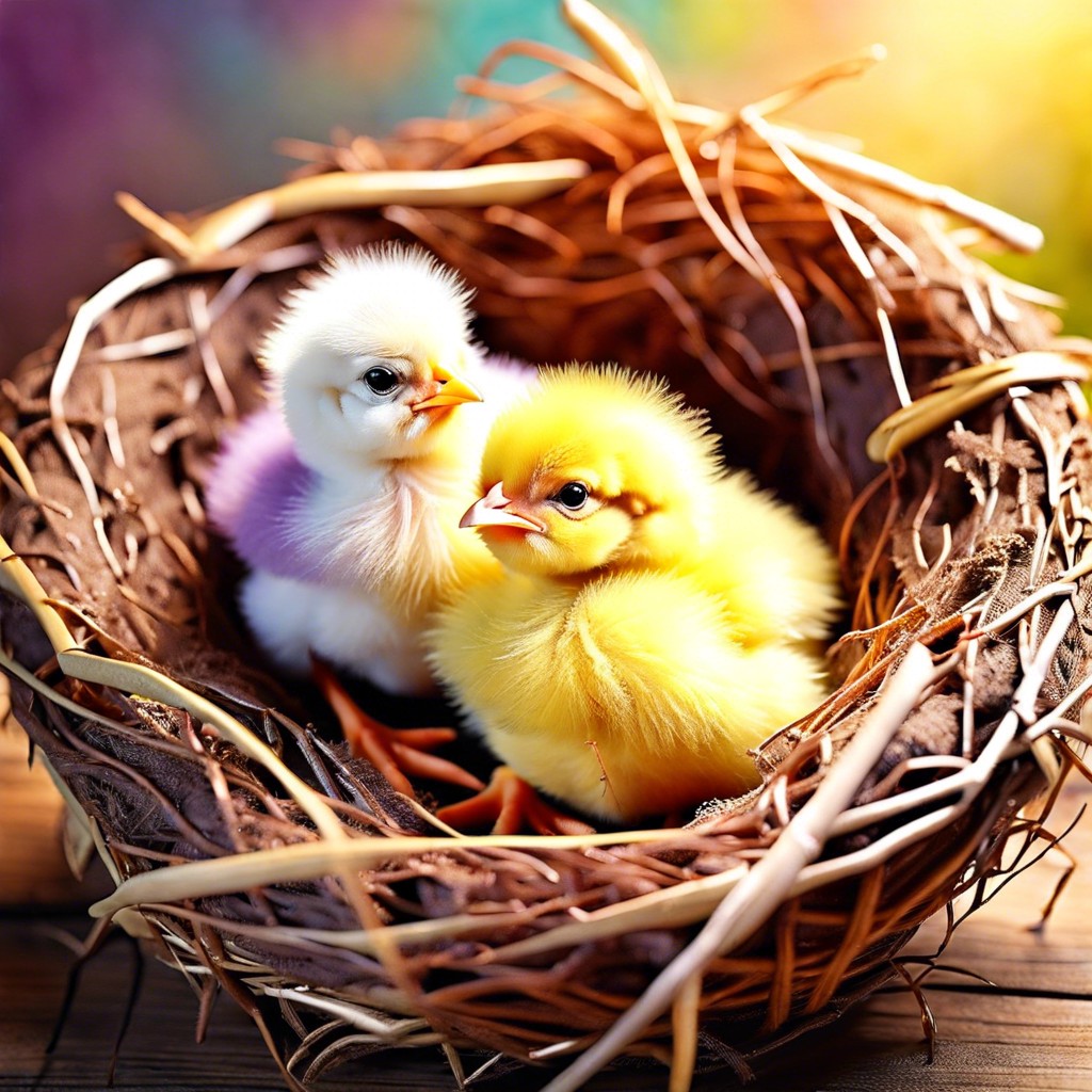 baby chicks in a nest