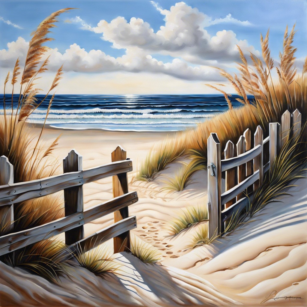 beach scenes with sand and waves