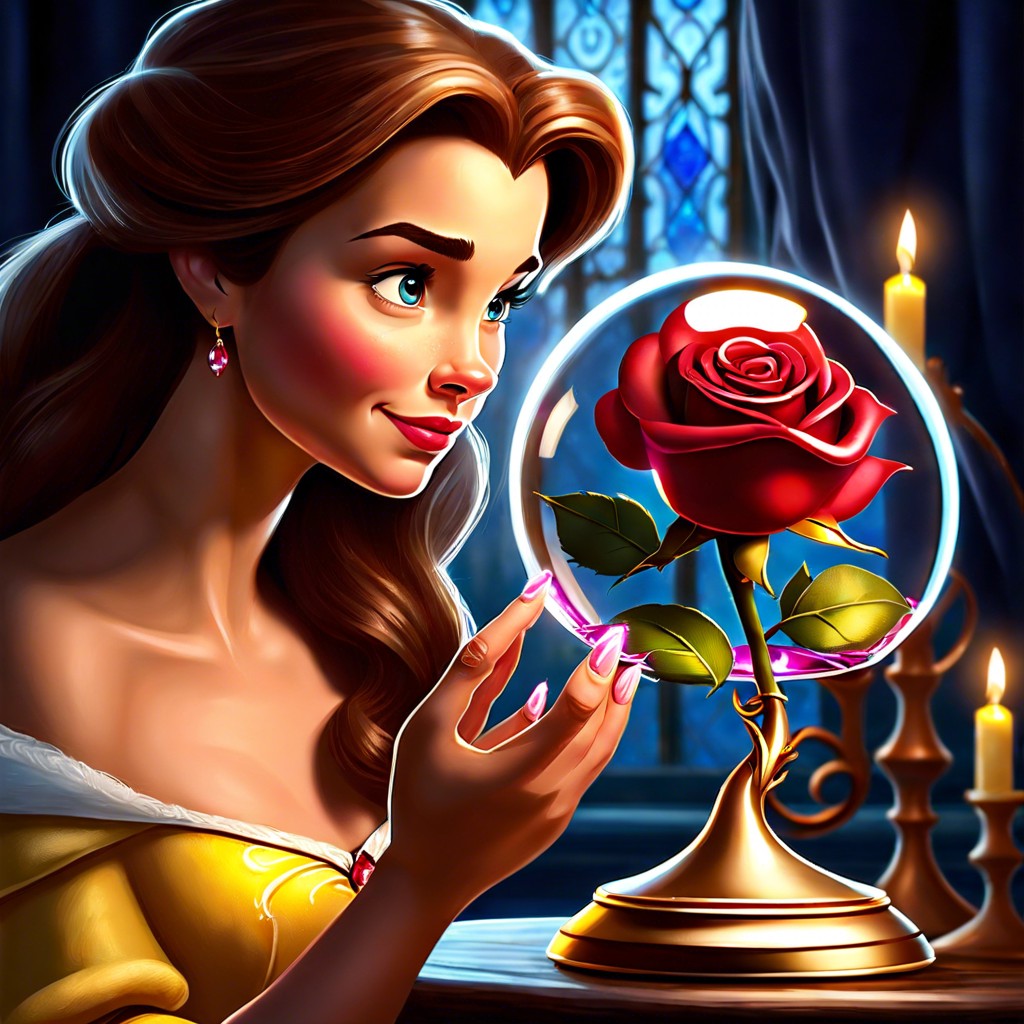 belle and the rose from beauty and the beast