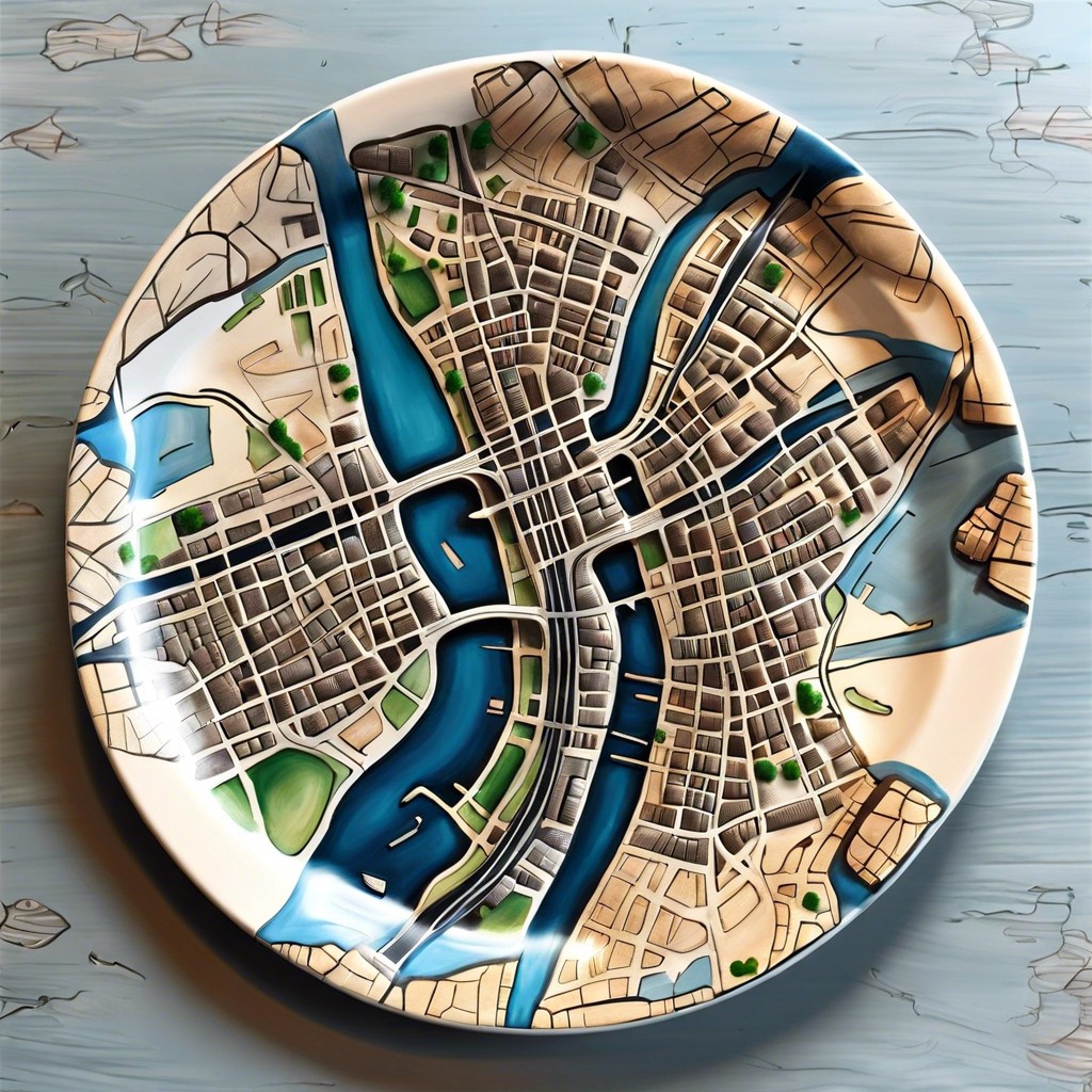 birds eye view city maps