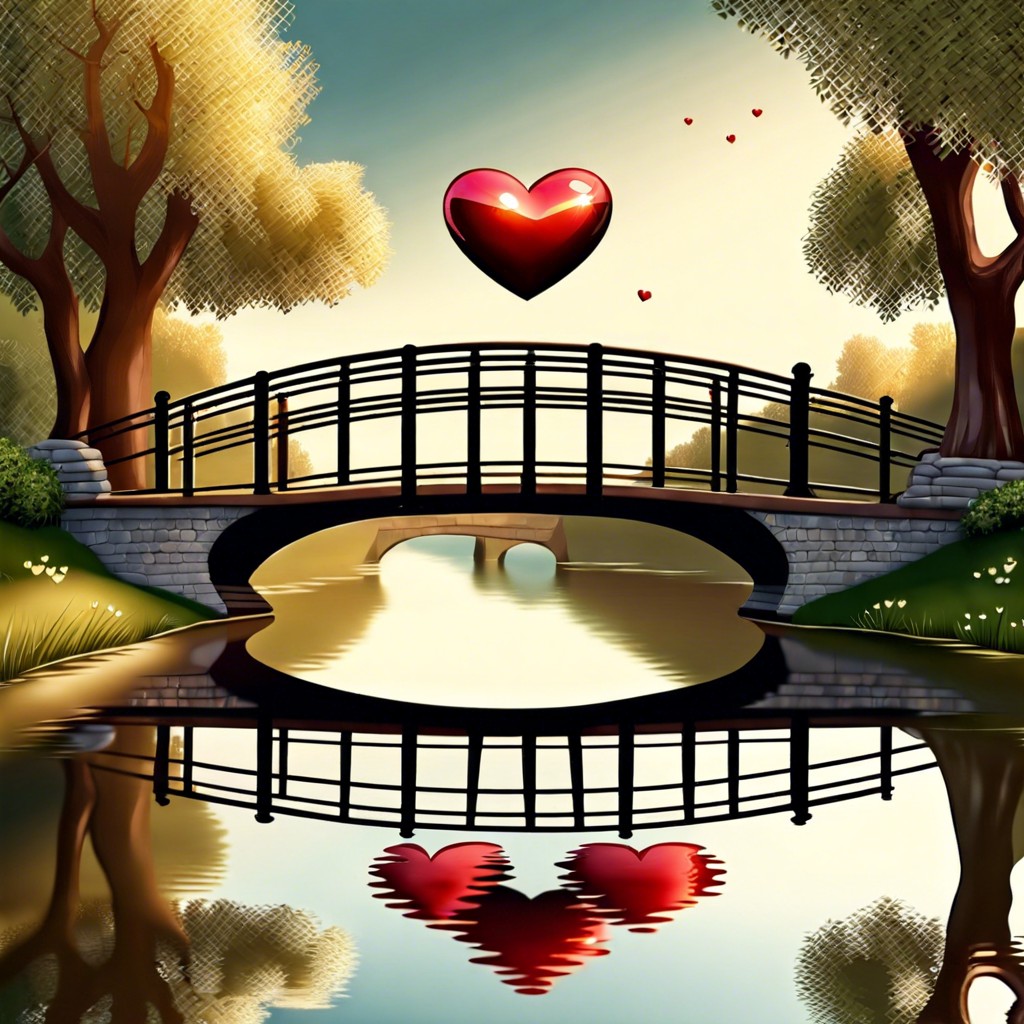 bridge over heart reflection