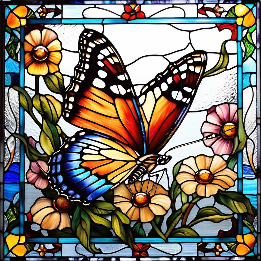 butterfly and floral mix