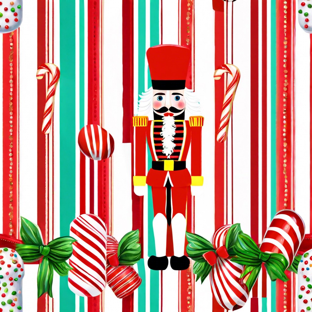 candy cane striped nutcracker