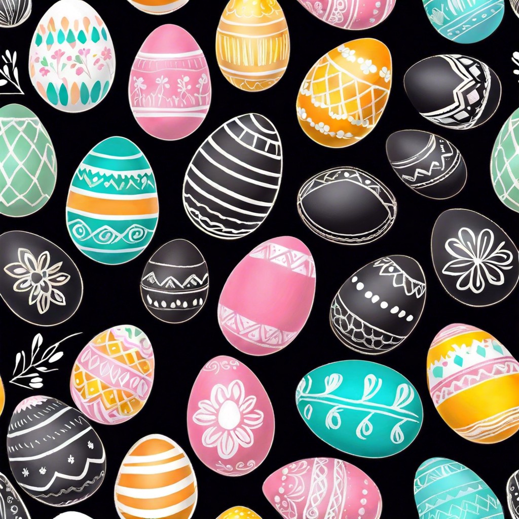 chalkboard paint eggs