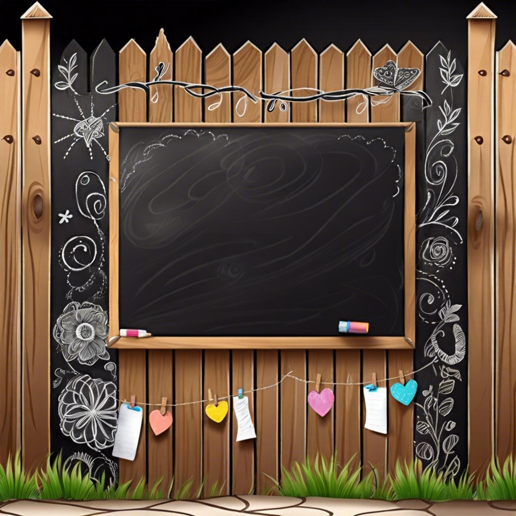 chalkboard paint for doodling and messages