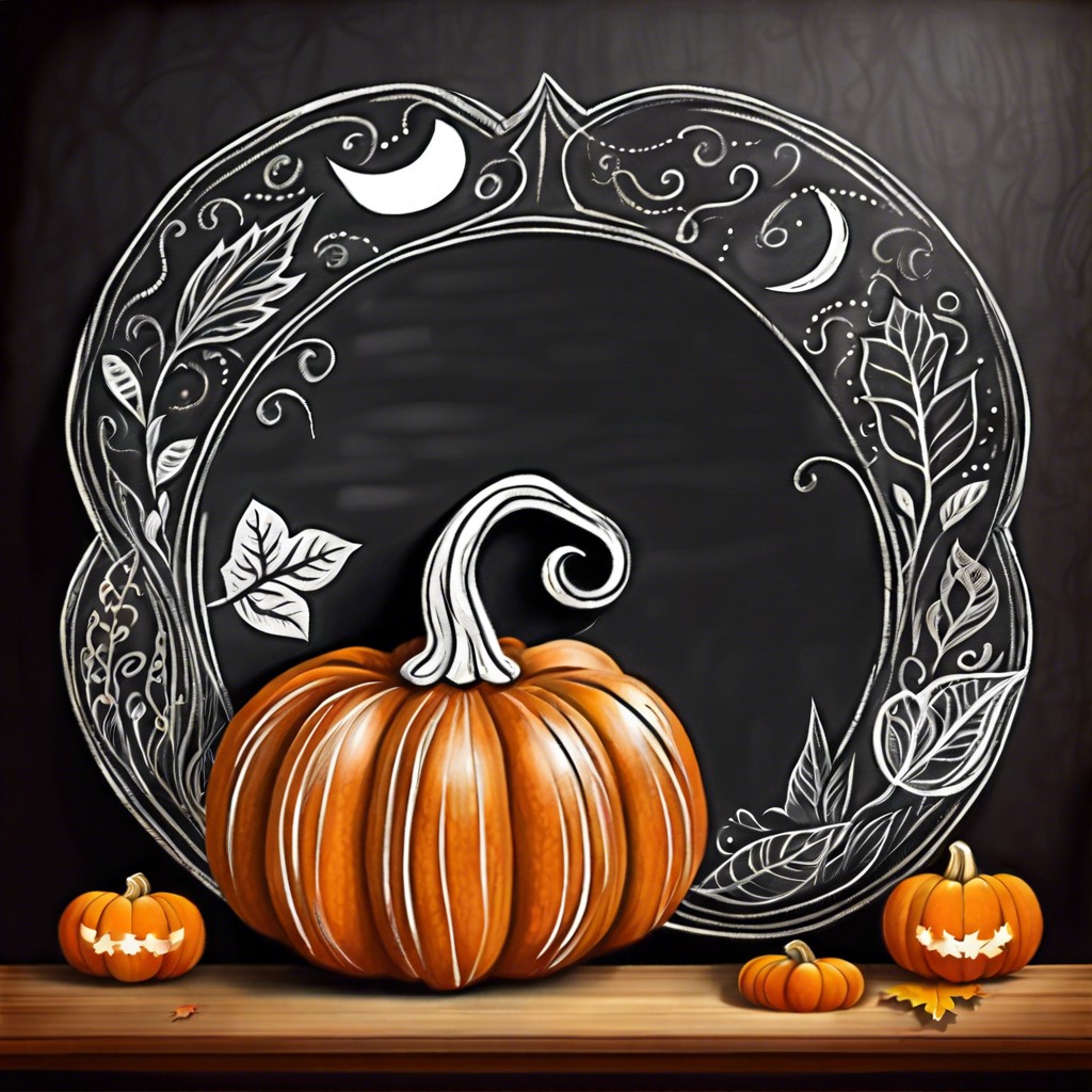 chalkboard pumpkin paint with chalkboard paint and write messages or draw