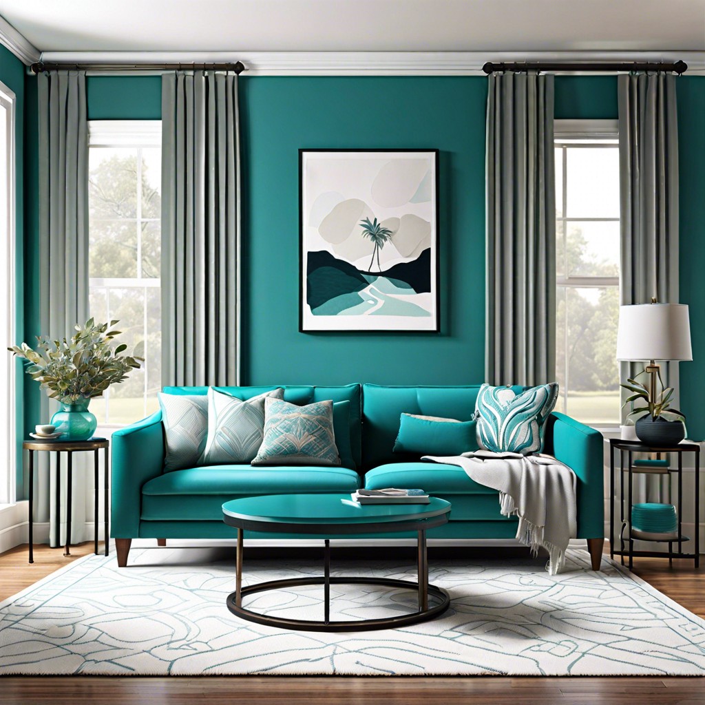 choose a monochromatic scheme with varying shades of blue