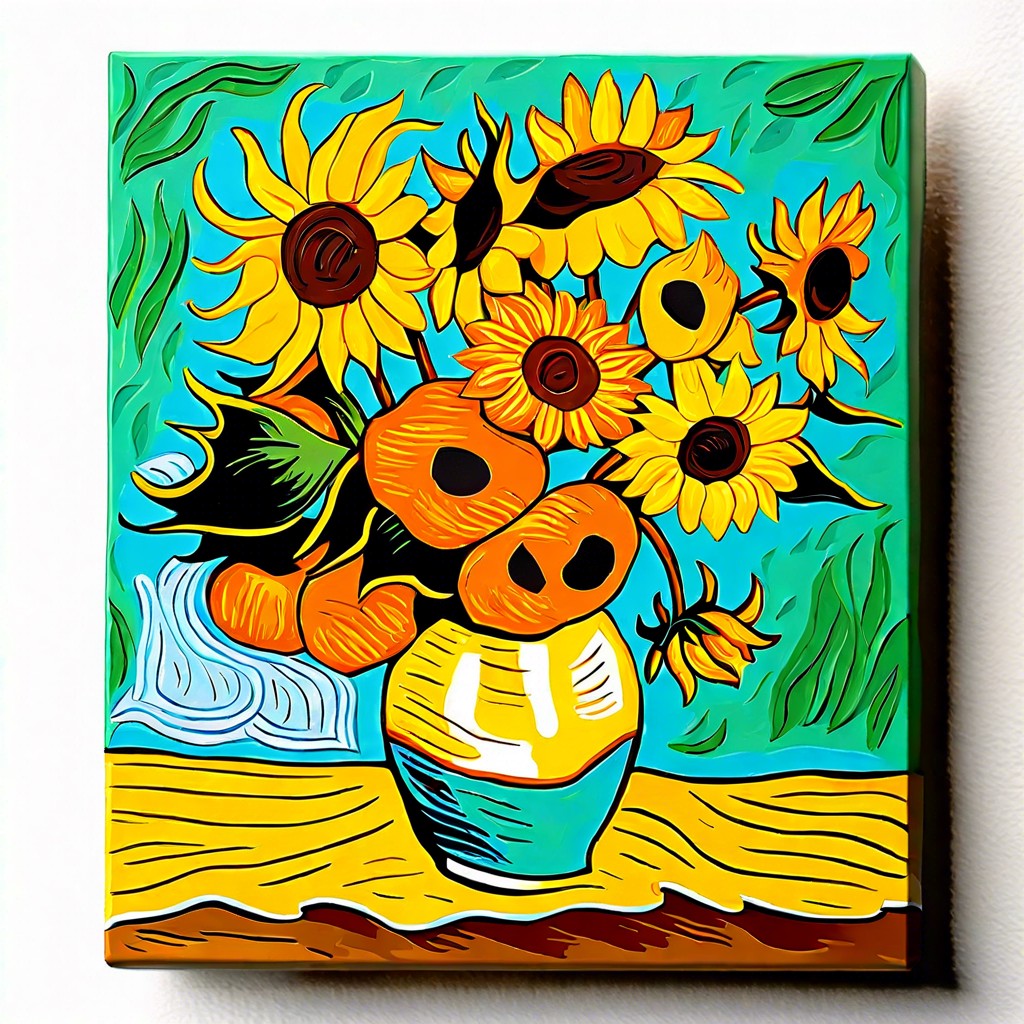 classic van gogh sunflowers