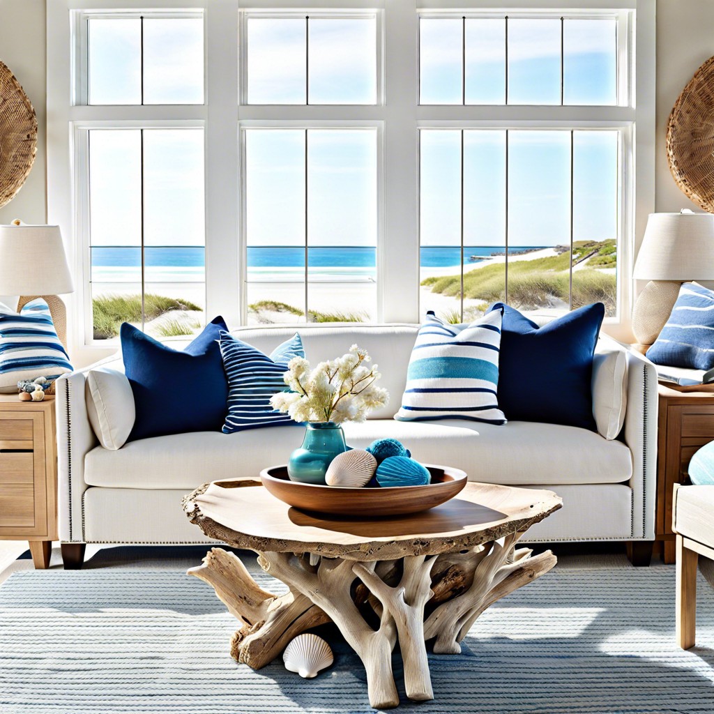 coastal charm nautical themed mix with contemporary couches
