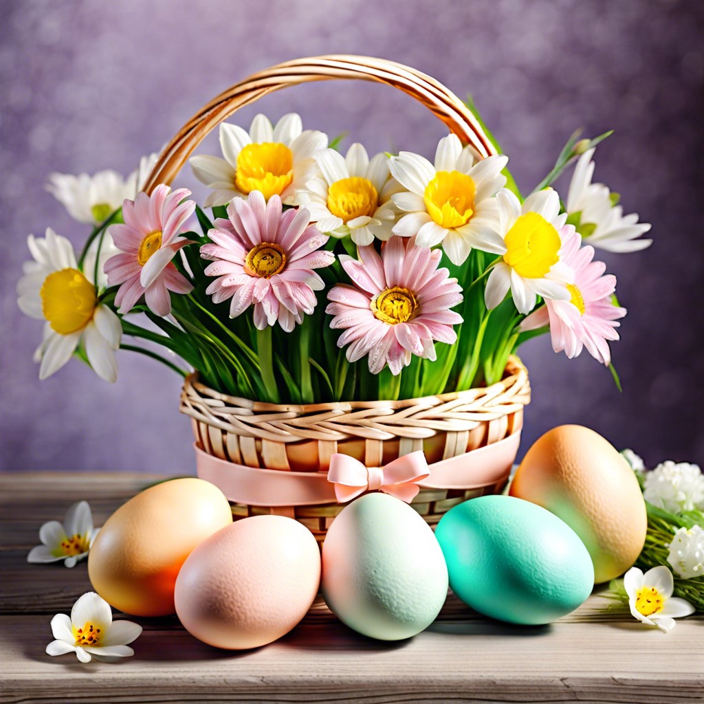 easter basket still life