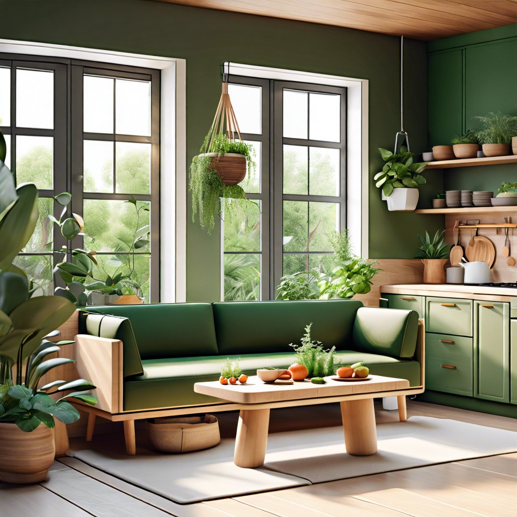 eco friendly kitchen couches