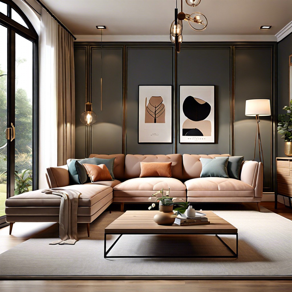elevated elegance add tall legs to the sectional to enhance the sense of space