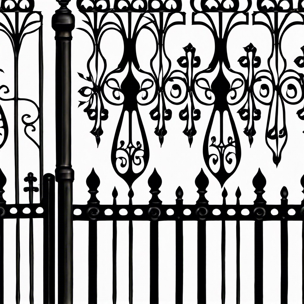 faux wrought iron using black paint