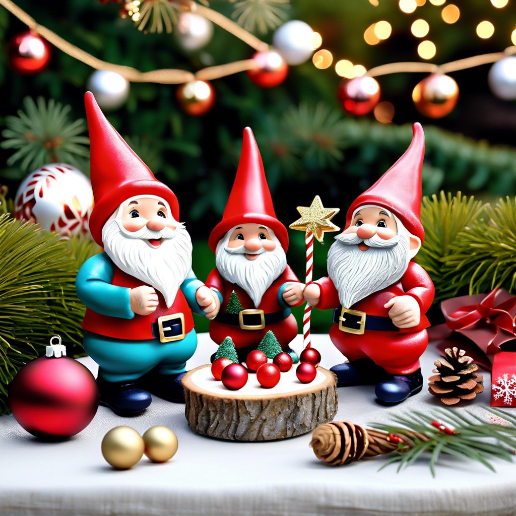 festive gnome garden party