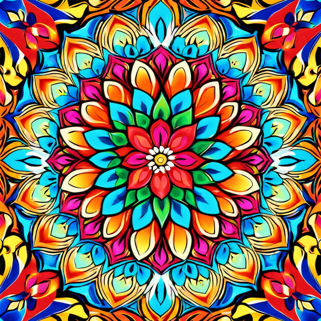 floral abstract create abstract patterns inspired by flower shapes and colors