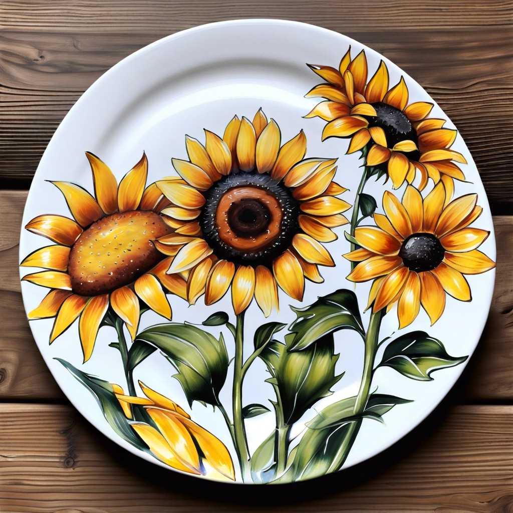 floral fiesta paint simple daisies or sunflowers