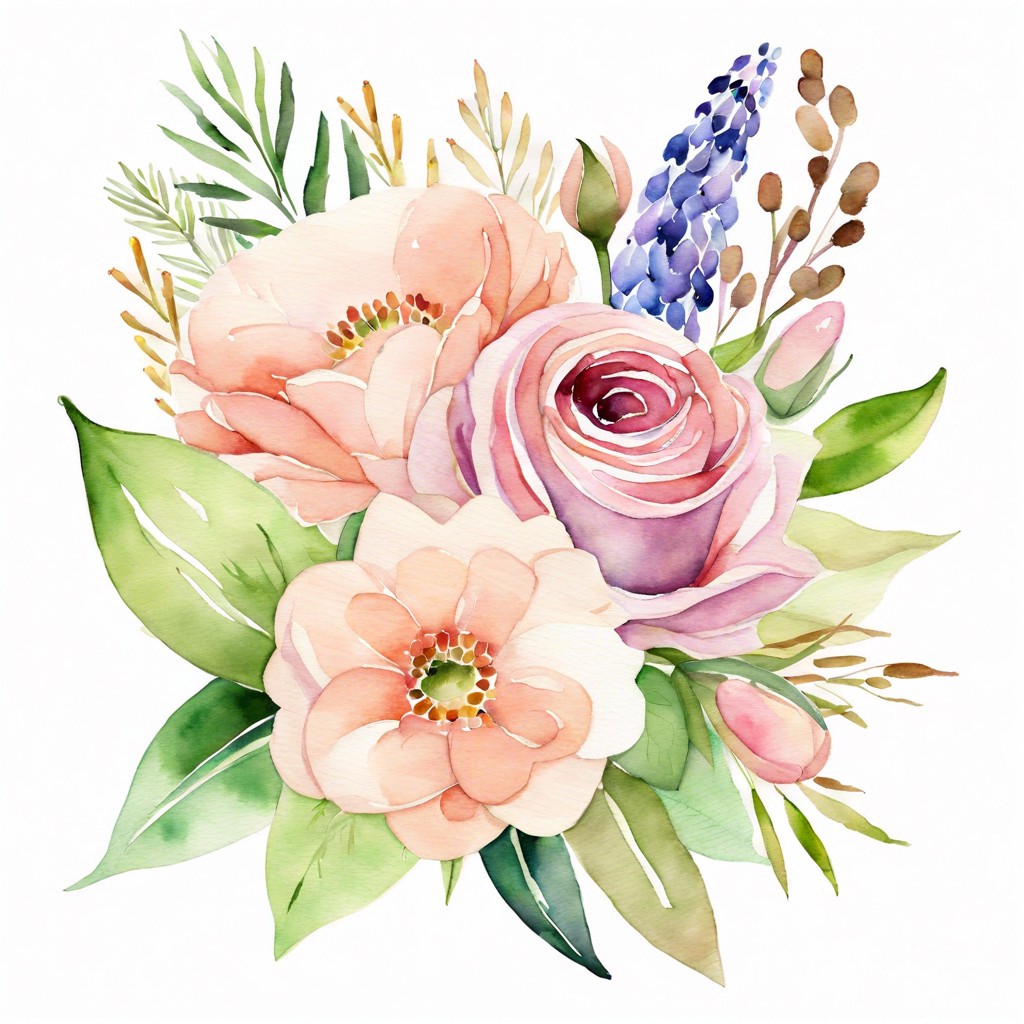 floral watercolors