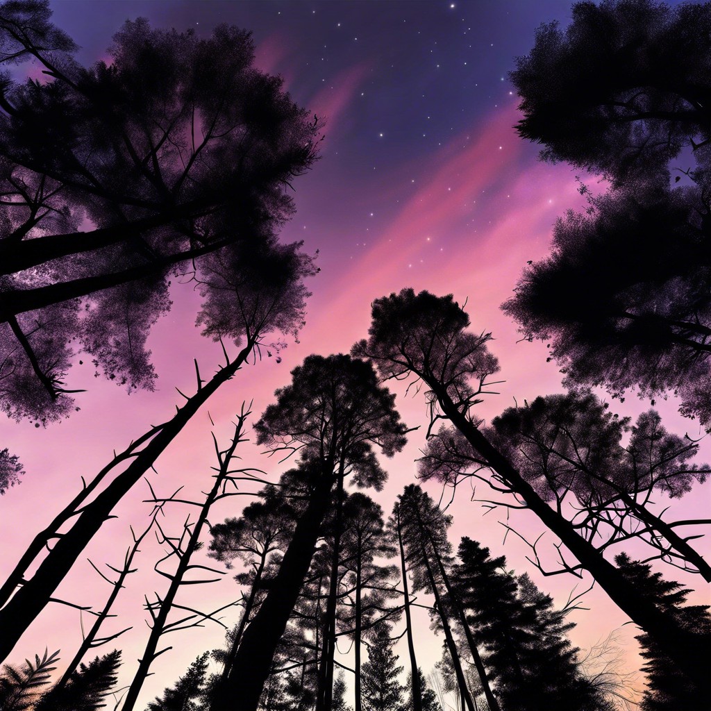 forest canopy silhouette