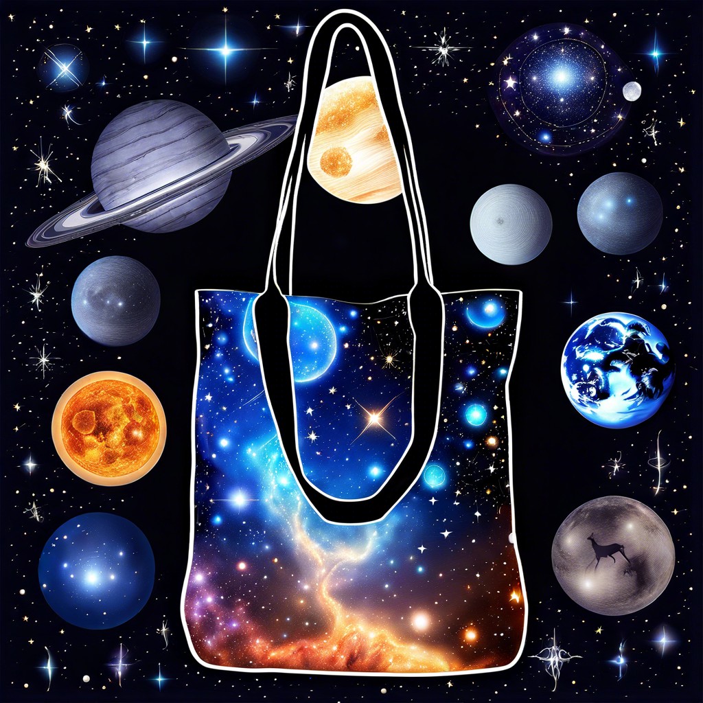 galaxy design with stars and planets