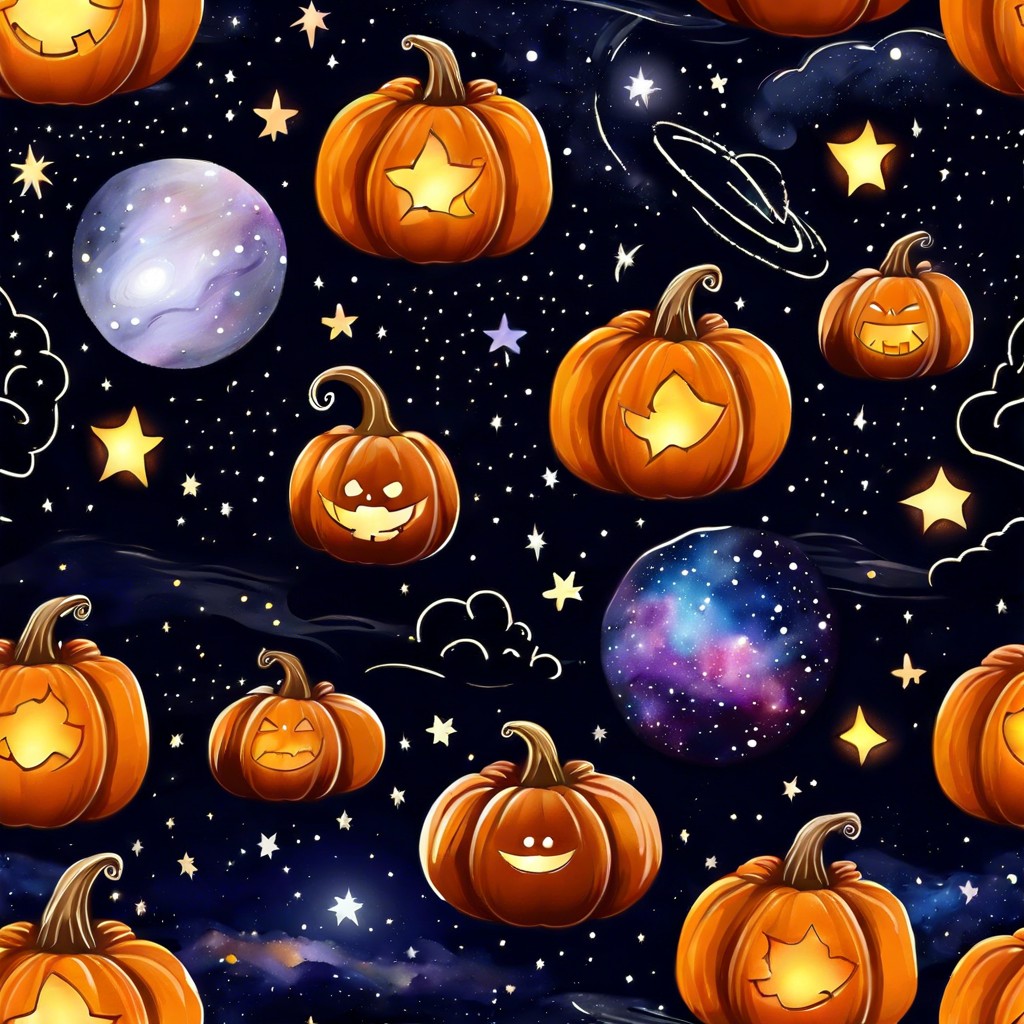 galaxy night pumpkin