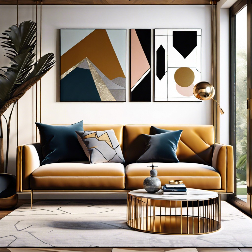 geometric chic angular sofa design