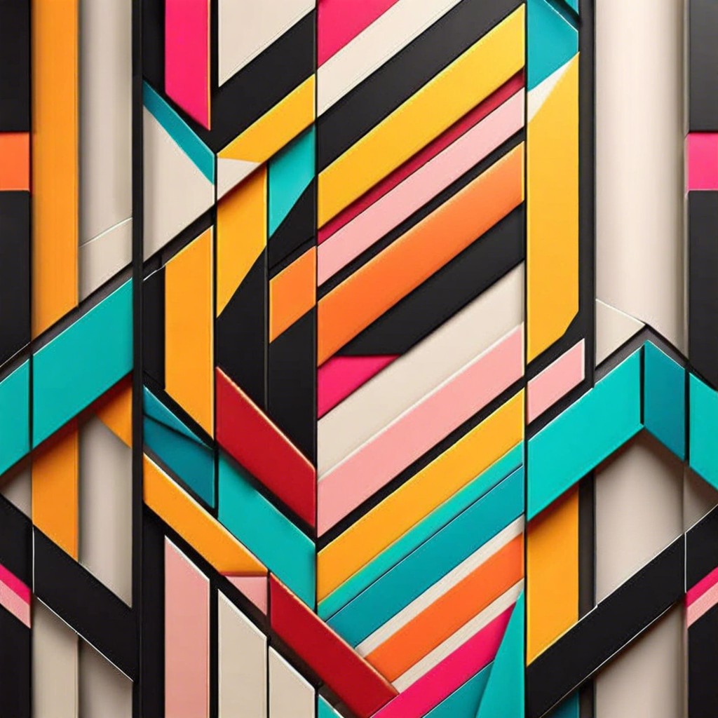 geometric patterns using tape