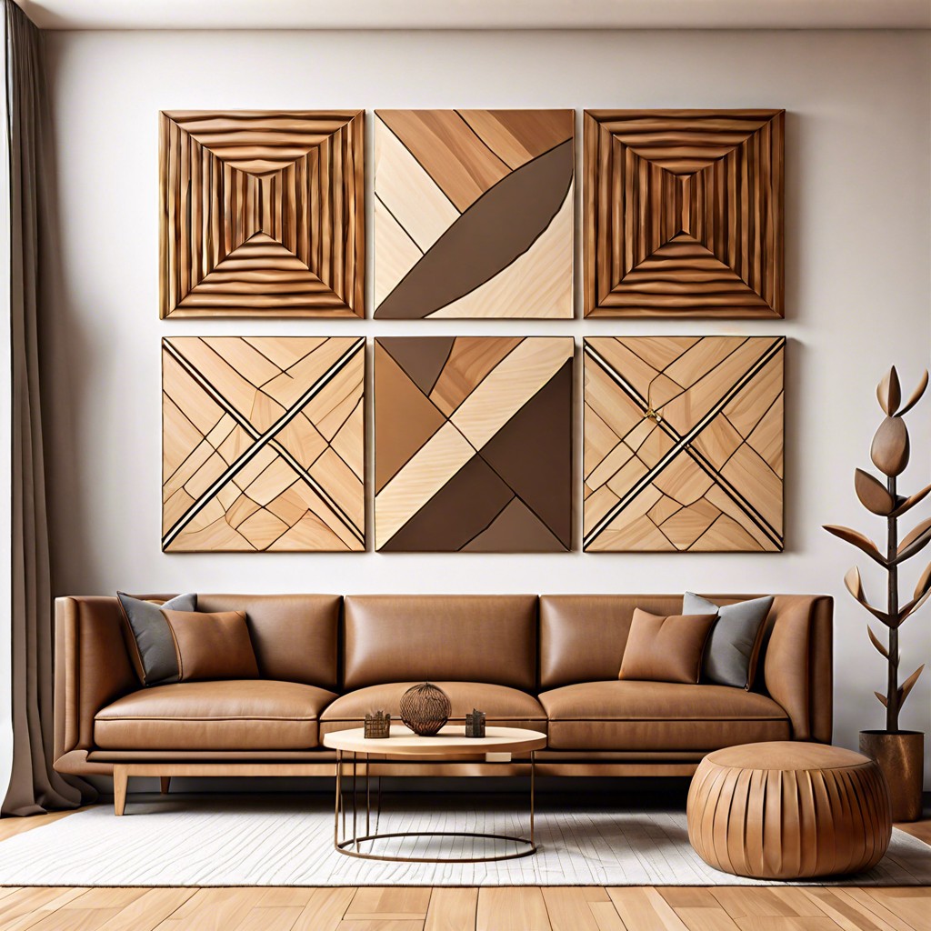 geometric wooden panels