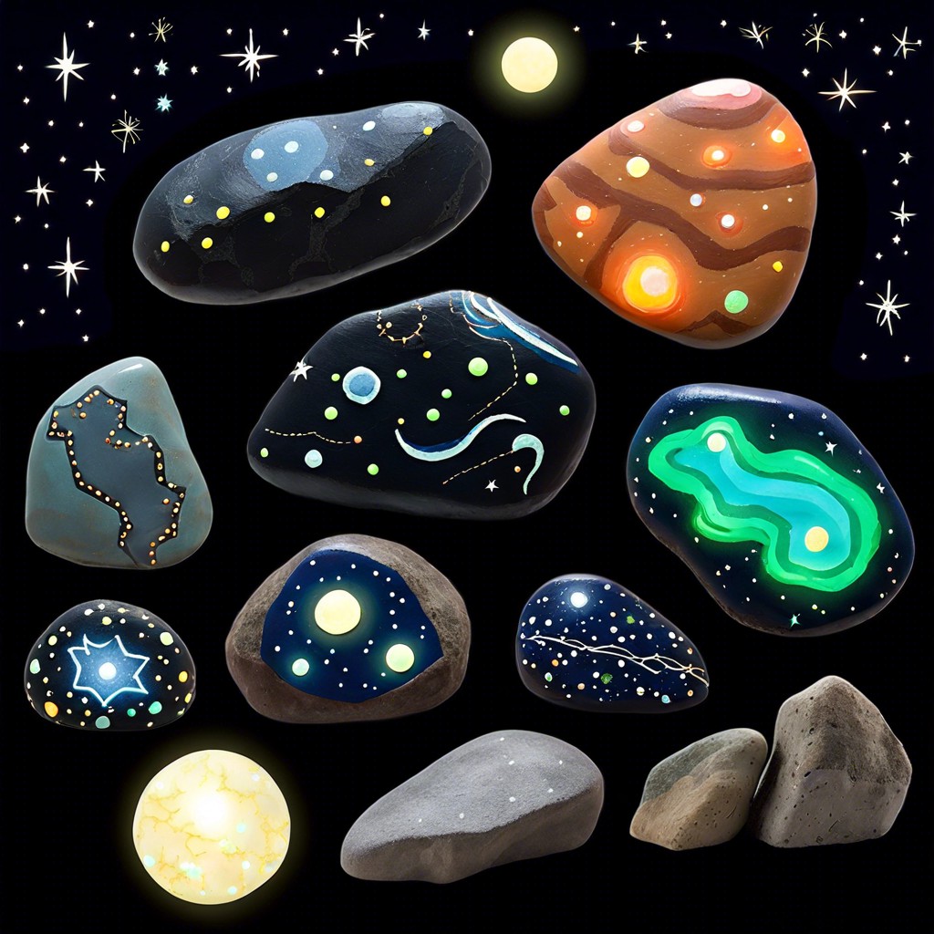 glow in the dark constellations and celestial bodies