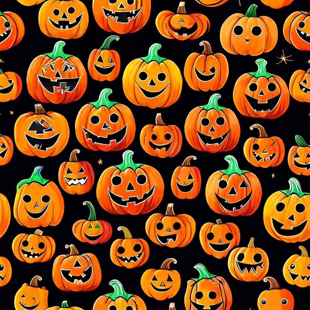 happy pumpkin faces