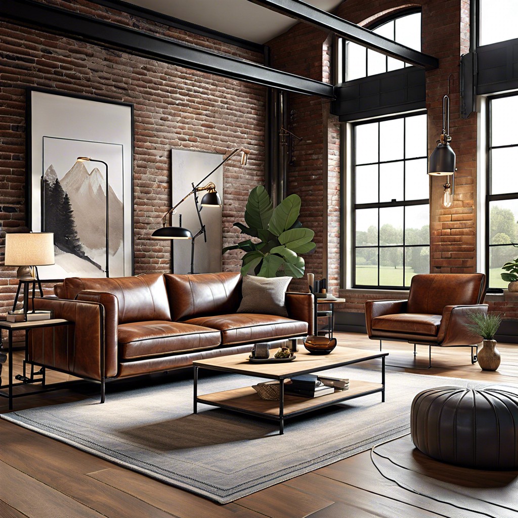 industrial edge sofas with metal framework