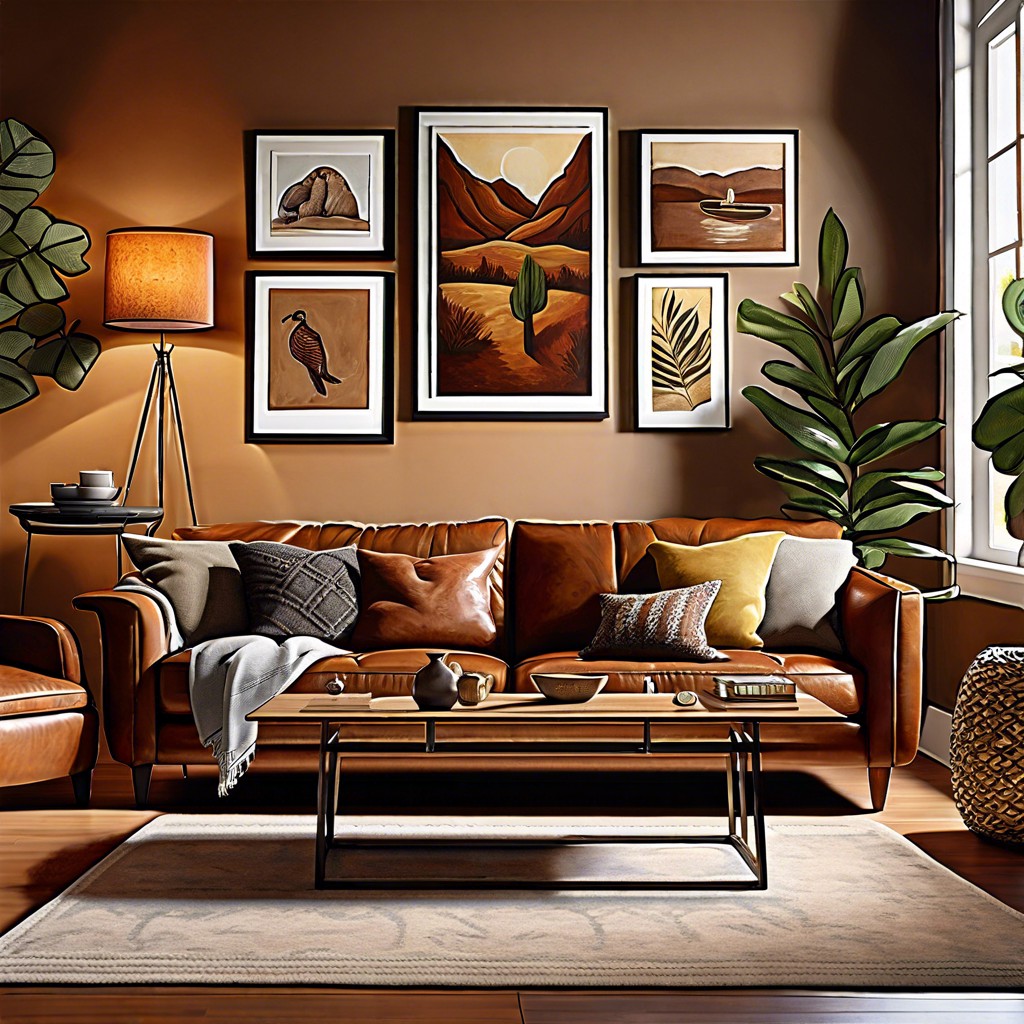 install a gallery wall above the sofa