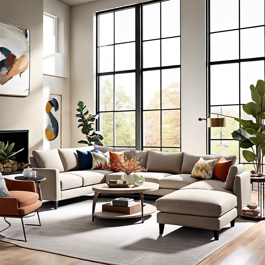 integrating accent chairs with a sectional