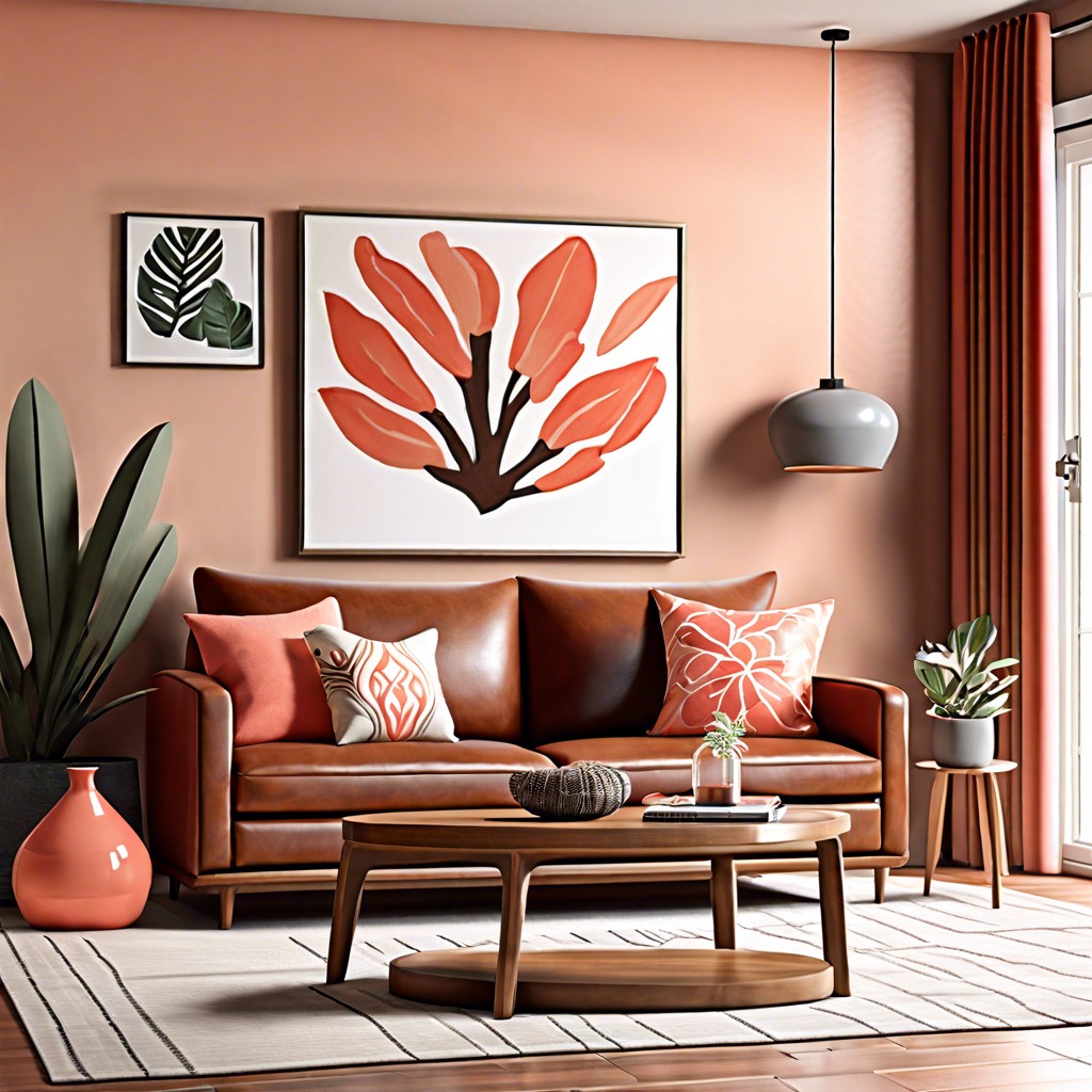 intertwine with coral shades for a fresh lively setting