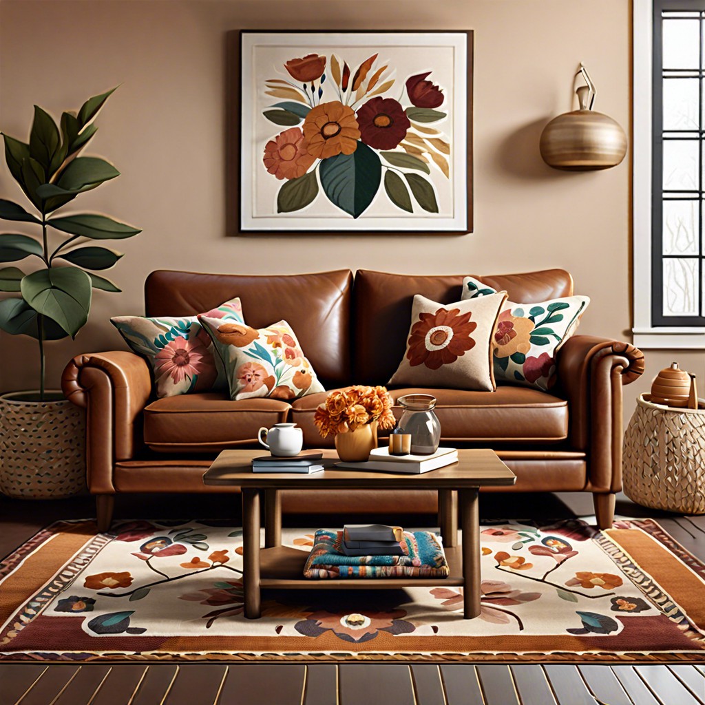 introduce a floral pattern for a classic inviting look