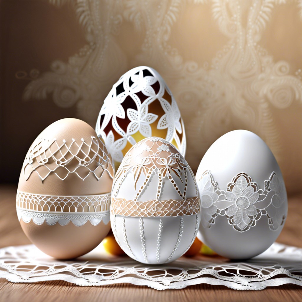 lace wrapped eggs