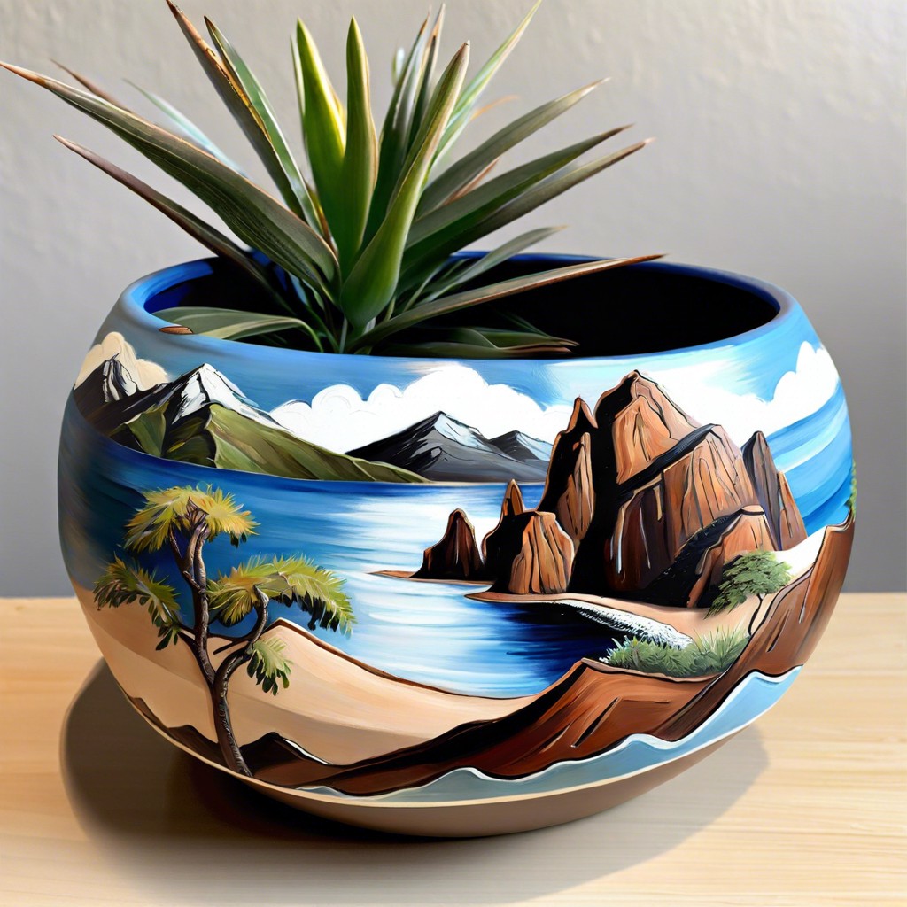 landscape scenes miniature landscapes like mountains or beaches