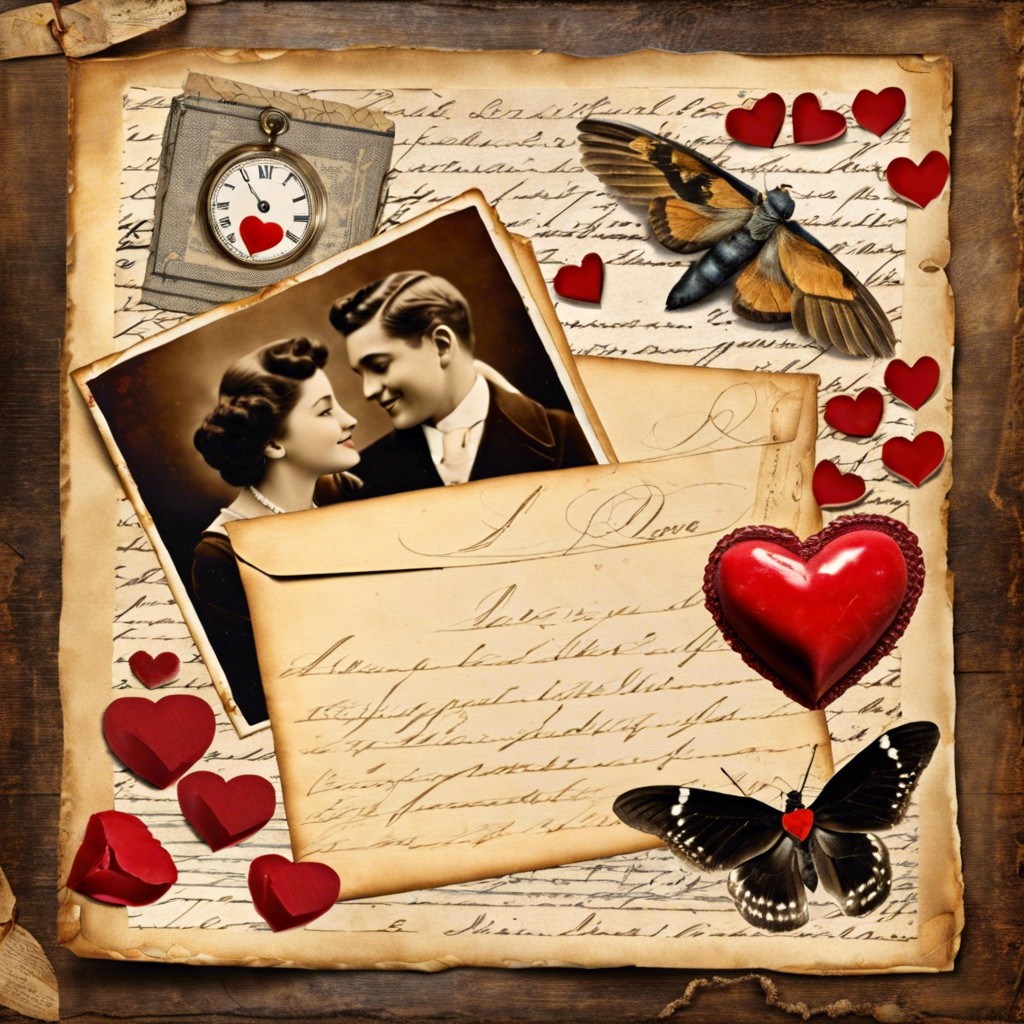 love letters collage